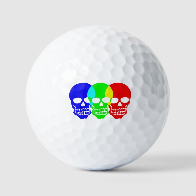 Pelotas De Golf Los Skulls (Anverso)