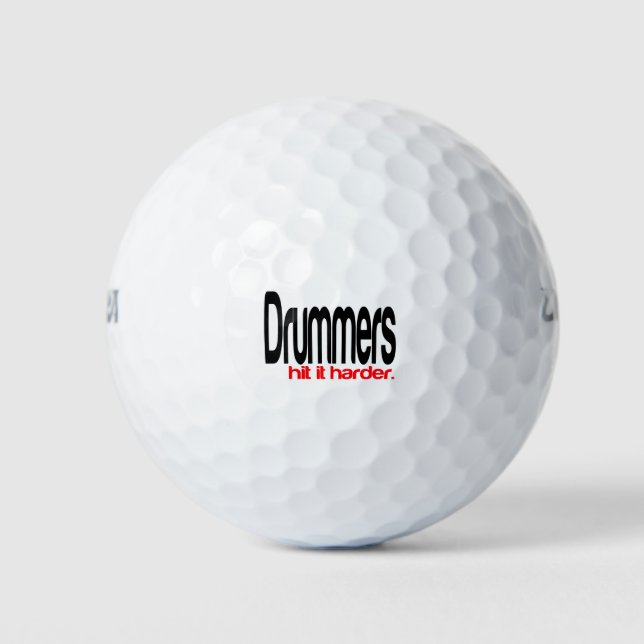 Pelotas De Golf Los tambores lo golpean más fuerte (Anverso)