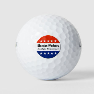 Pelotas De Golf Los trabajadores electorales lo hacen por la democ