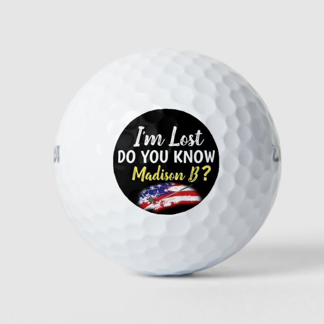 Pelotas De Golf Lost Golfer USA Funny (Anverso)