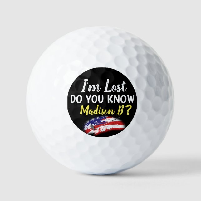 Pelotas De Golf Lost Golfer USA Funny (Anverso)