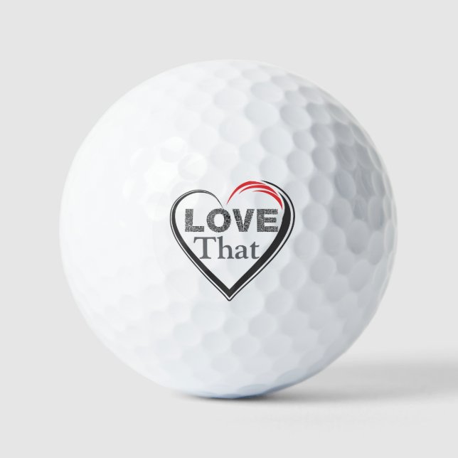 Pelotas De Golf Love That Golf Balls (Anverso)
