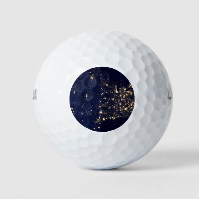Pelotas De Golf Luces de Nasa en Space USA (Anverso)