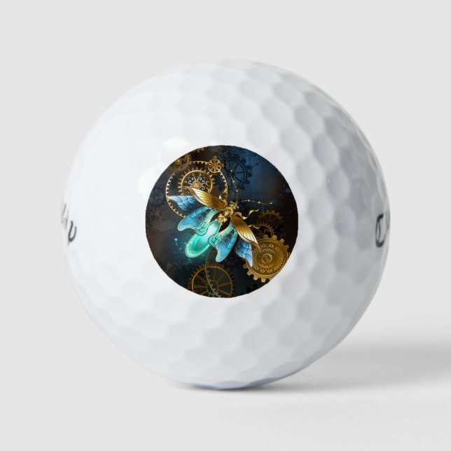 Pelotas De Golf Luciérnaga de Steampunk (Anverso)