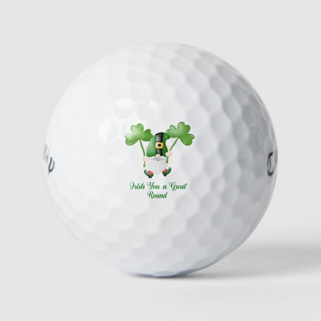 Pelotas De Golf Luck & Laughter 'Irish You A Great Round' Fun Gift (Anverso)