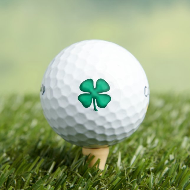 Pelotas De Golf Lucky 4 Leaf Irish Clover Warbird (Camiseta in situ)
