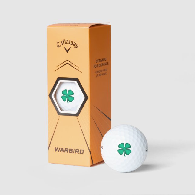 Pelotas De Golf Lucky 4 Leaf Irish Clover Warbird (Embalaje)