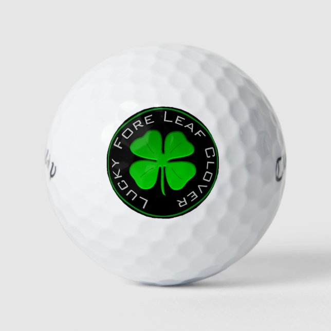 Pelotas De Golf Lucky Fore Leaf Clover (Anverso)
