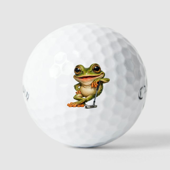 Pelotas de Golf Lucky Frog Callaway Supersoft (Anverso)