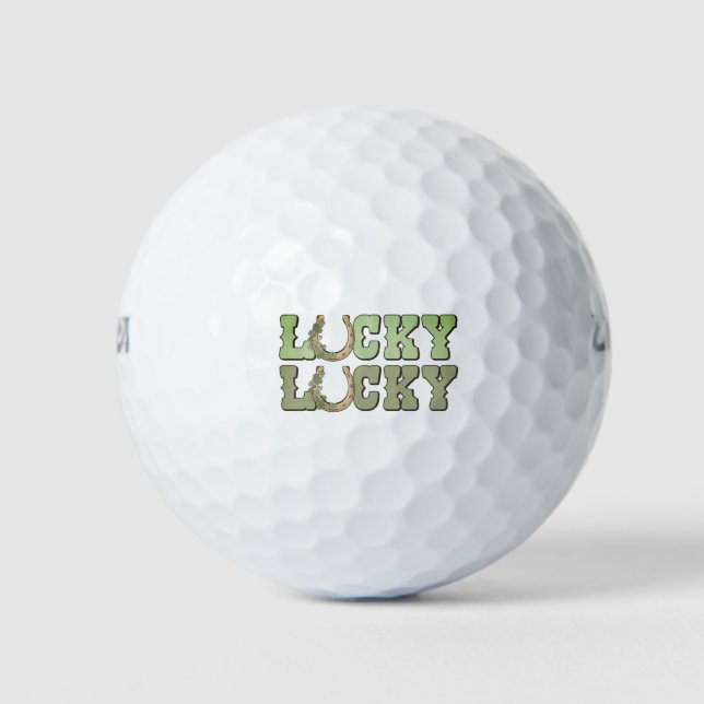 Pelotas De Golf Lucky Horse Shoe (Anverso)