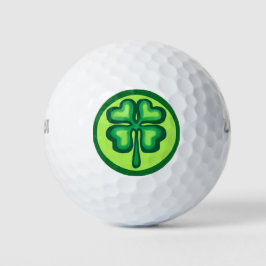Pelotas De Golf Lucky Irish cuatro hojas de trébol shamrock