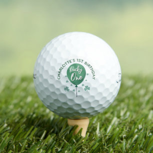 Pelotas De Golf Lucky One cumpleaños St Patricks Day Trébol 