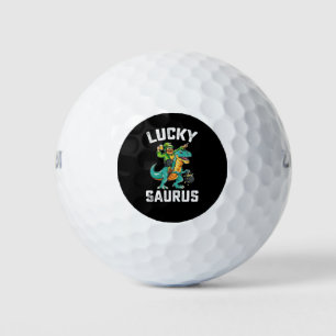 Pelotas De Golf Lucky Saurus Dinosaur T Rex St Patrick's Day