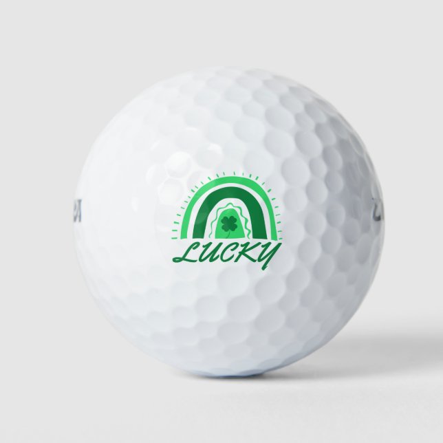 Pelotas De Golf Lucky Shamrock Rainbow (Anverso)