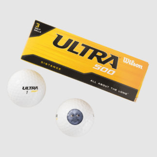 Pelotas De Golf Luna Azul Oscuro - Emoji