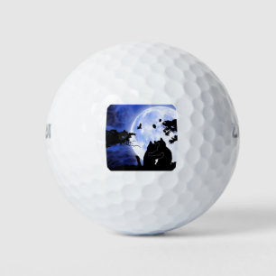 Pelotas De Golf luna llena de gato