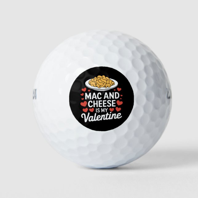 Pelotas De Golf Mac Y Cheese Valentine Mac n Cheese Lover Gift (Anverso)