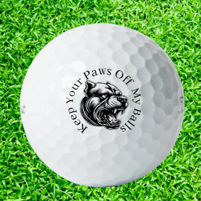 Pelotas De Golf Mad Dog-Loving Golfers (Discover Mad Dog-Loving Golfers Golf Balls—perfect for dog enthusiasts who love golf. Show your pass)