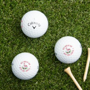 Pelotas De Golf Madre hija Flores tropicales de primavera flamenca