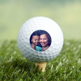 Pelotas De Golf Madre madre familia Chica foto personalizada