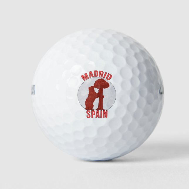 Pelotas De Golf Madrid España (Anverso)