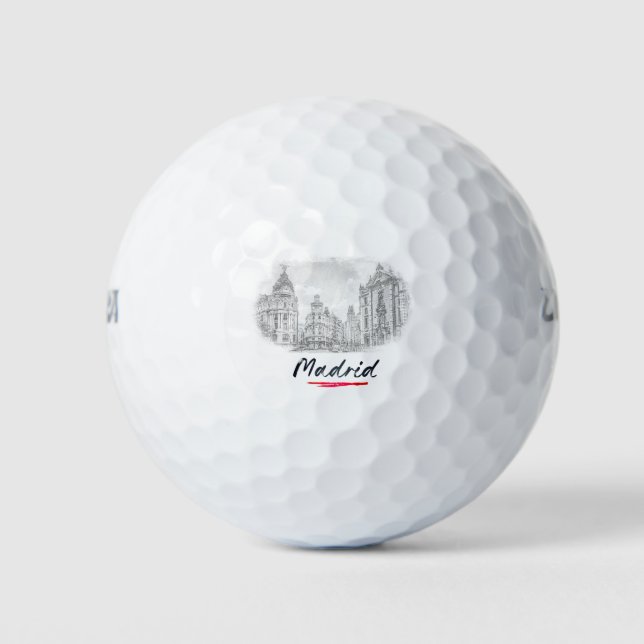 Pelotas De Golf Madrid - Spain - Via Grande (Anverso)