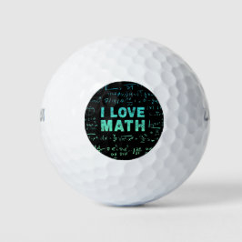 Pelotas De Golf Maestra O Profesora De Matemáticas Y Estudiante