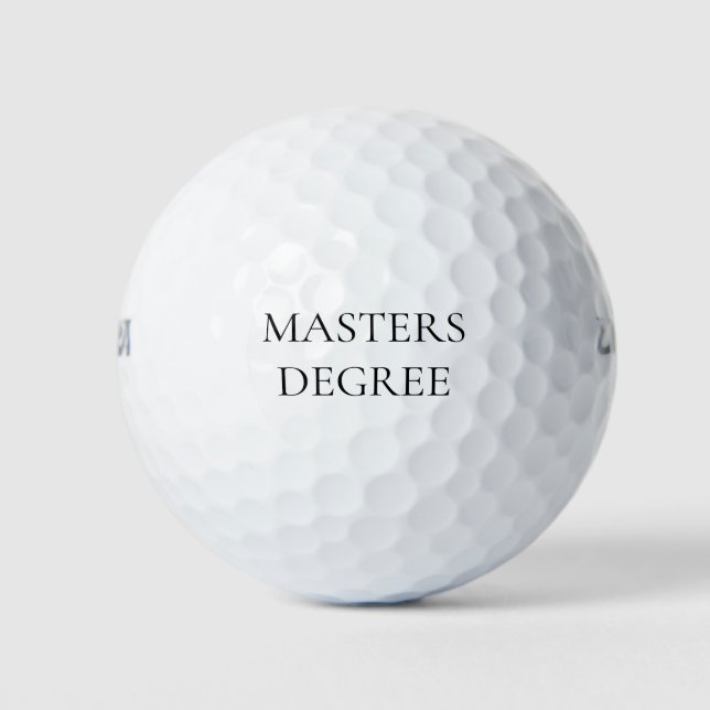 Pelotas De Golf Maestría (Anverso)