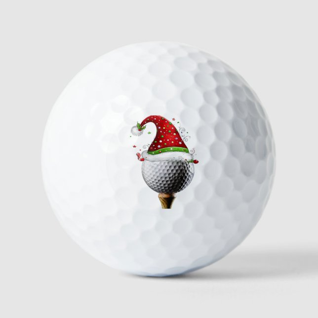 Pelotas De Golf Magia de Gorro de Navidad (Anverso)