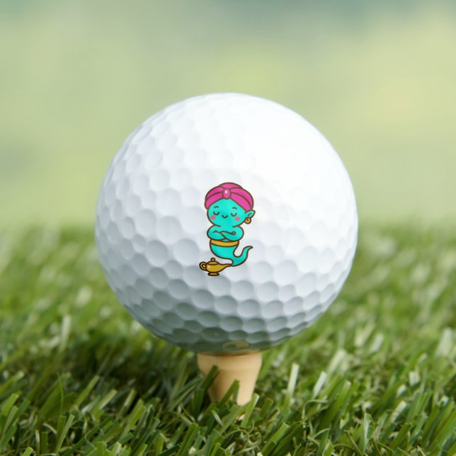 Pelotas De Golf Magical Kawaii Djinn - Espíritu neón (Camiseta in situ)