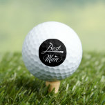 Pelotas De Golf Magnífica tipografía retro negra para hombre más g<br><div class="desc">Elegante tipografía retro de color blanco negro Best Man Groomsmen Golf Ball Set para el fin de semana de golf Bachelor o simplemente una relajante ronda de golf con el novio.</div>