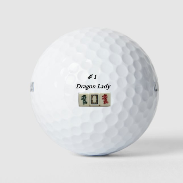 Pelotas De Golf mah-jongg y dragones (Anverso)