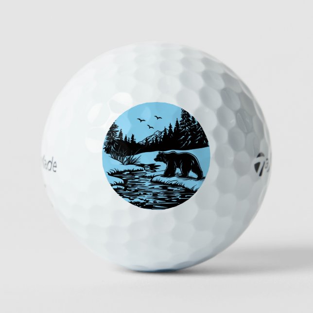 Pelotas De Golf Majestic Bear by the Pond Golf Balls (Anverso)