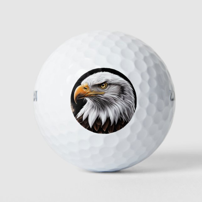 Pelotas De Golf Majestic Eagle Golf Ball Design (Anverso)