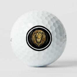 Pelotas De Golf Majestic Lion Gold Emblem Golf Balls