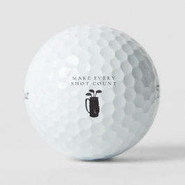 Pelotas De Golf 'Make Every Shot Count' Mindfulness, Motivational