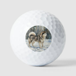 Pelotas De Golf Malamute de Alaska