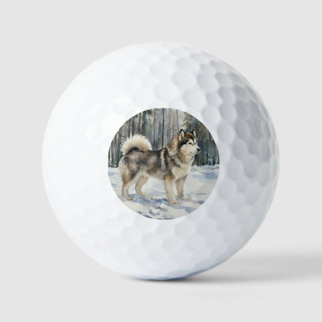 Pelotas De Golf Malamute de Alaska (Anverso)