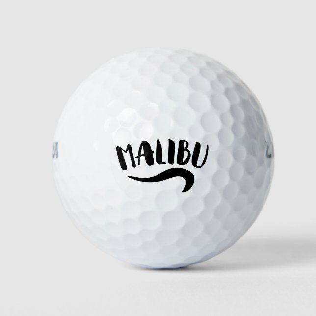 Pelotas De Golf Malibu California (Anverso)