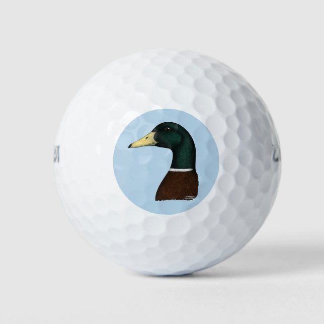 Pelotas De Golf Mallard Drake Head (Anverso)