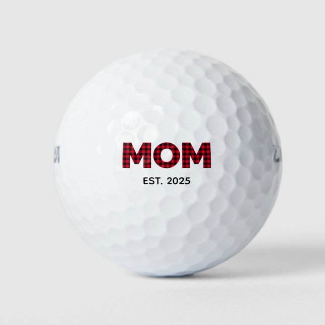 Pelotas De Golf Mamá de Cuadro Moderno de Búfalo Fecha de Establec (Anverso)