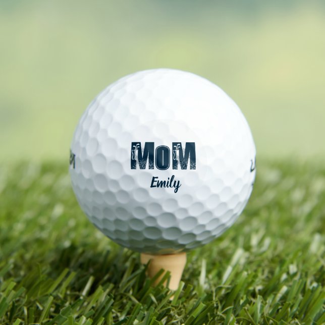 Pelotas De Golf Mamá nombre personalizado  (Camiseta in situ)