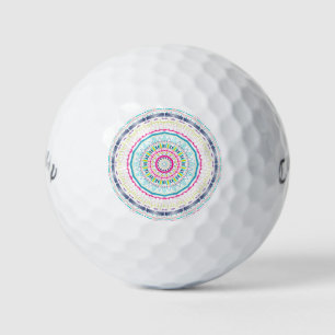 Pelotas De Golf mandala colorida