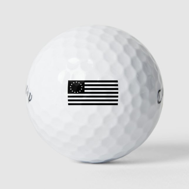 Pelotas De Golf Manga, Bandera Betsy Ross o Bandera Circular Ameri (Anverso)