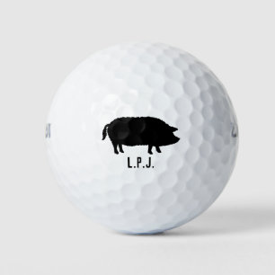 Pelotas De Golf Mangalitsa Pig Silhouette