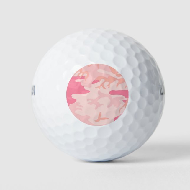 Pelotas De Golf Manly Pink Camo (Anverso)