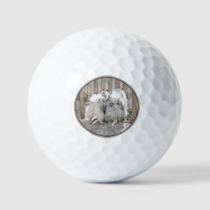 Pelotas De Golf Manos en la pintura de la puerta - Arte original d