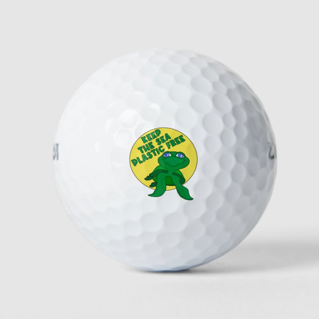 Pelotas De Golf Mantener el plástico del mar libre (Anverso)