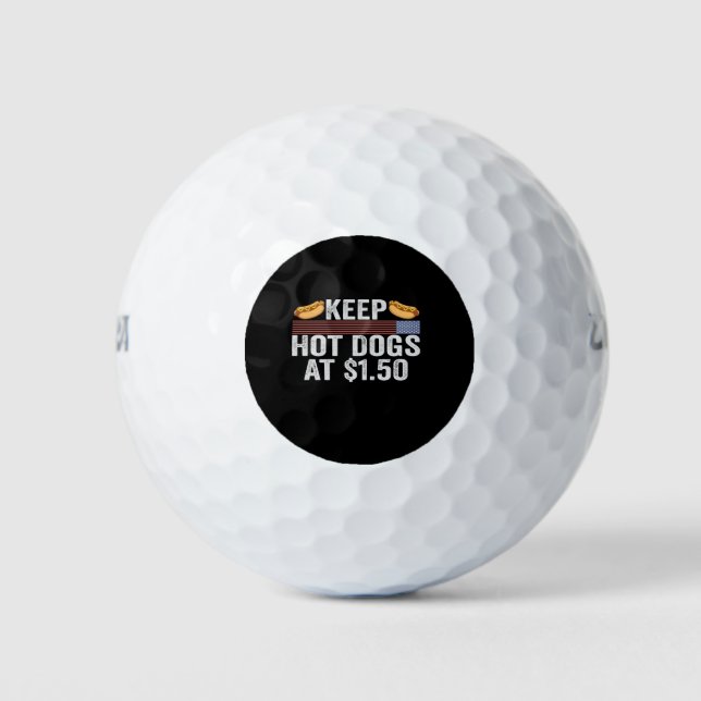 Pelotas De Golf Mantener Perros Calientes A $1.50 Patriótico De In (Anverso)