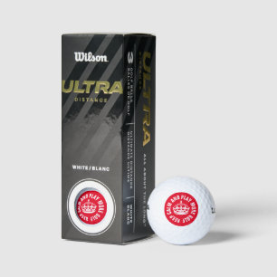 Pelotas De Golf Mantenga la calma y juegue más golf nuevo Wilson 5